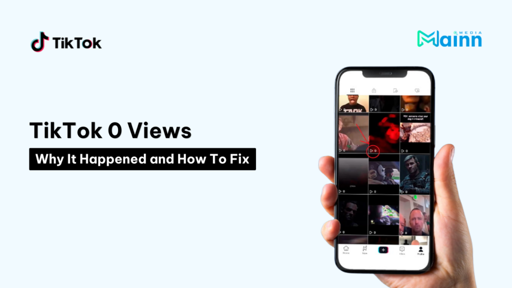 TikTok 0 views issue